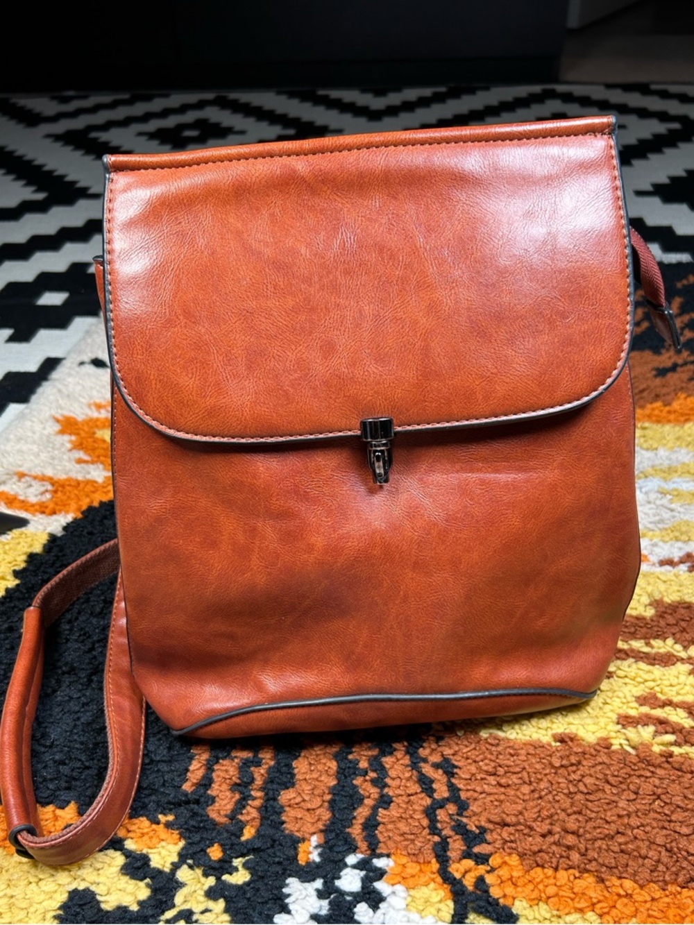 WINK KANGAROO, faux leather backpack!!